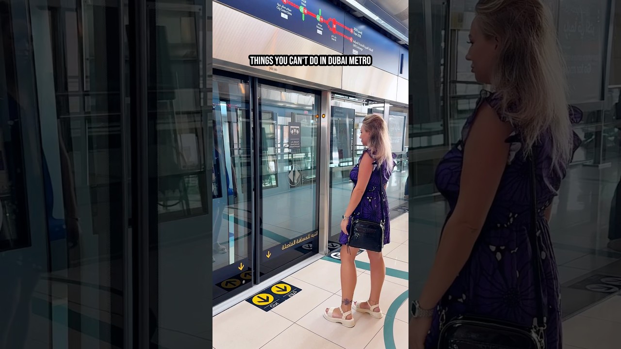 Things you can&rsquo;t do in Dubai metro 🇦🇪 #dubai #uae #fine #metro