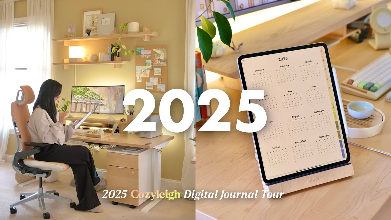 Plan 2025 With Me - Cozyleigh Digital Planner, Vision Boarding, Habits & Goals