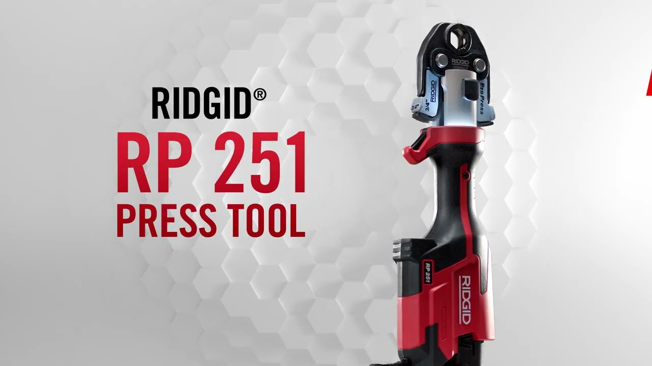 Access Granted. The All-New RIDGID RP 251 Press Tool
