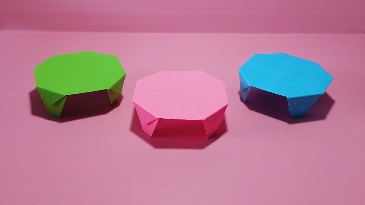 How to make Origami Table Easy | Cara Membuat Origami Meja