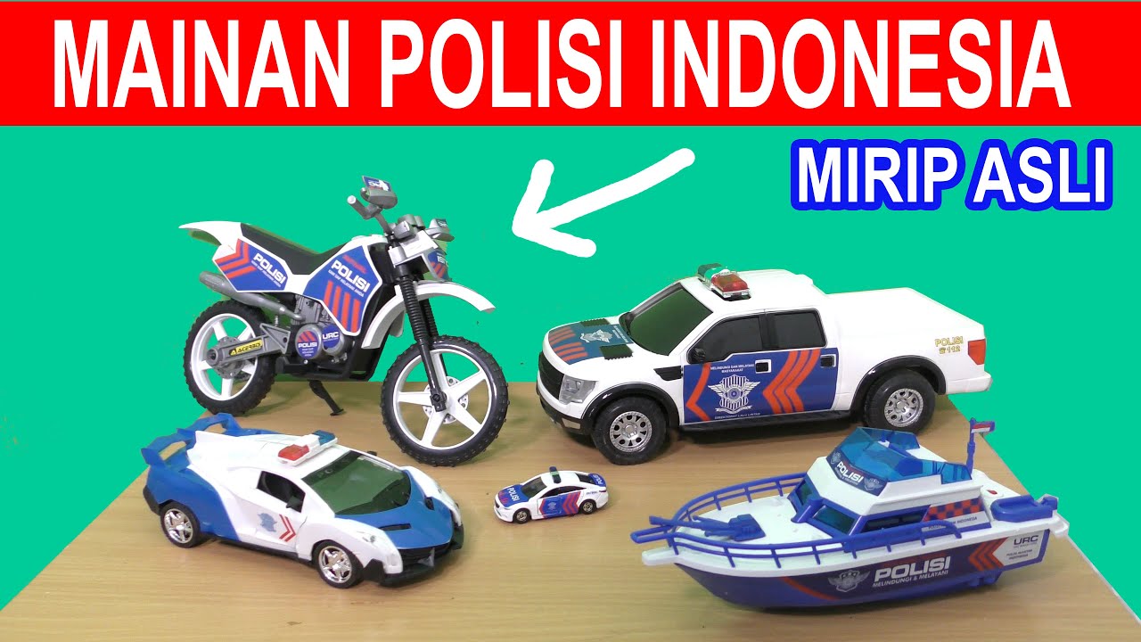 BORONG 6 MAINAN POLISI INDONESIA MIRIP ASLI