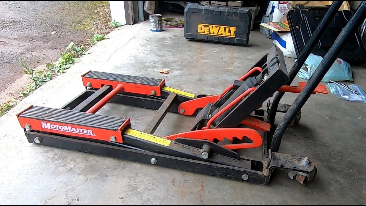 DIY_Fixing Motorcycle Jack That Won't Lift To Full Height