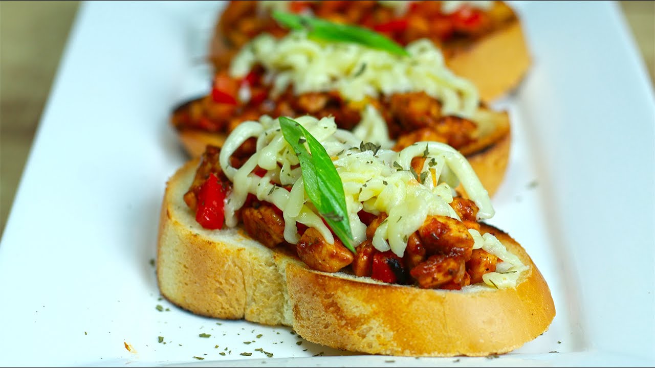 🍗 5 Minutes Delicious & Easy Chicken Bruschetta Recipe