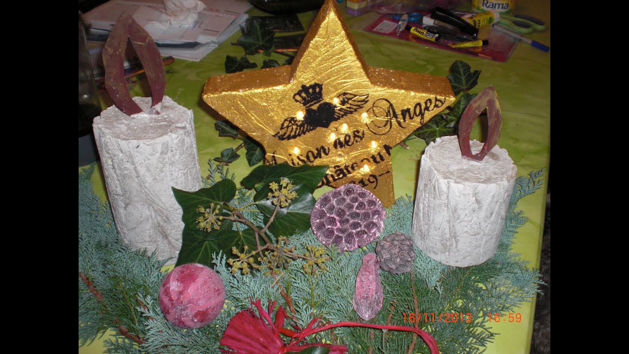 Beton giessen - DIY -  Weihnachtsstern - beleuchteter Stern aus Beton