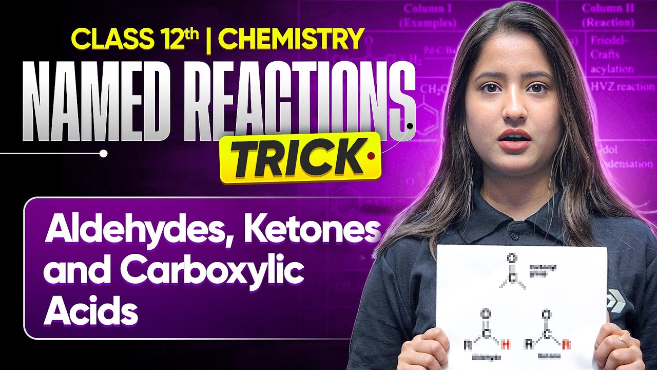 Best TRICK for Named Reactions - Aldehydes, Ketones & Carboxylic Acids | Class 12 Organic Chemistry