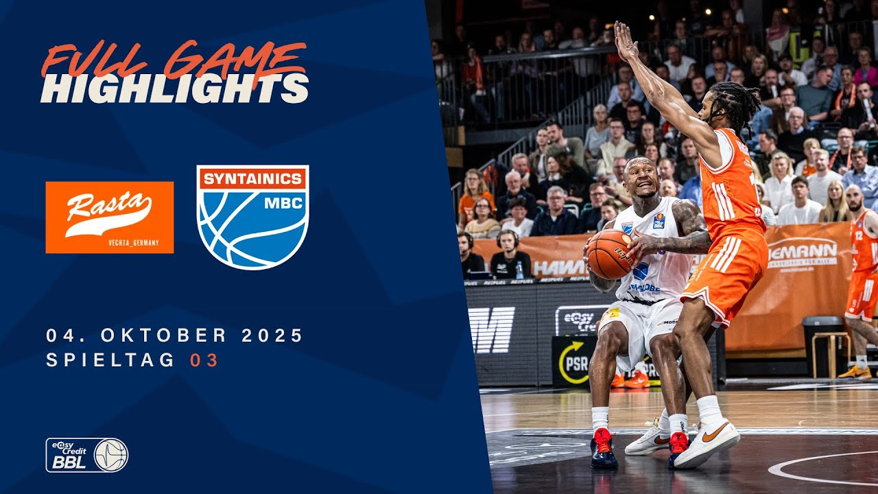 RASTA Vechta vs. Syntainics MBC - Full Game Highlights - Spieltag 3, 25/26