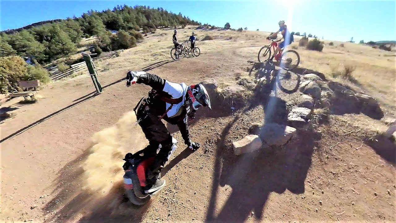Extreme Electric Unicycle Power Drifting