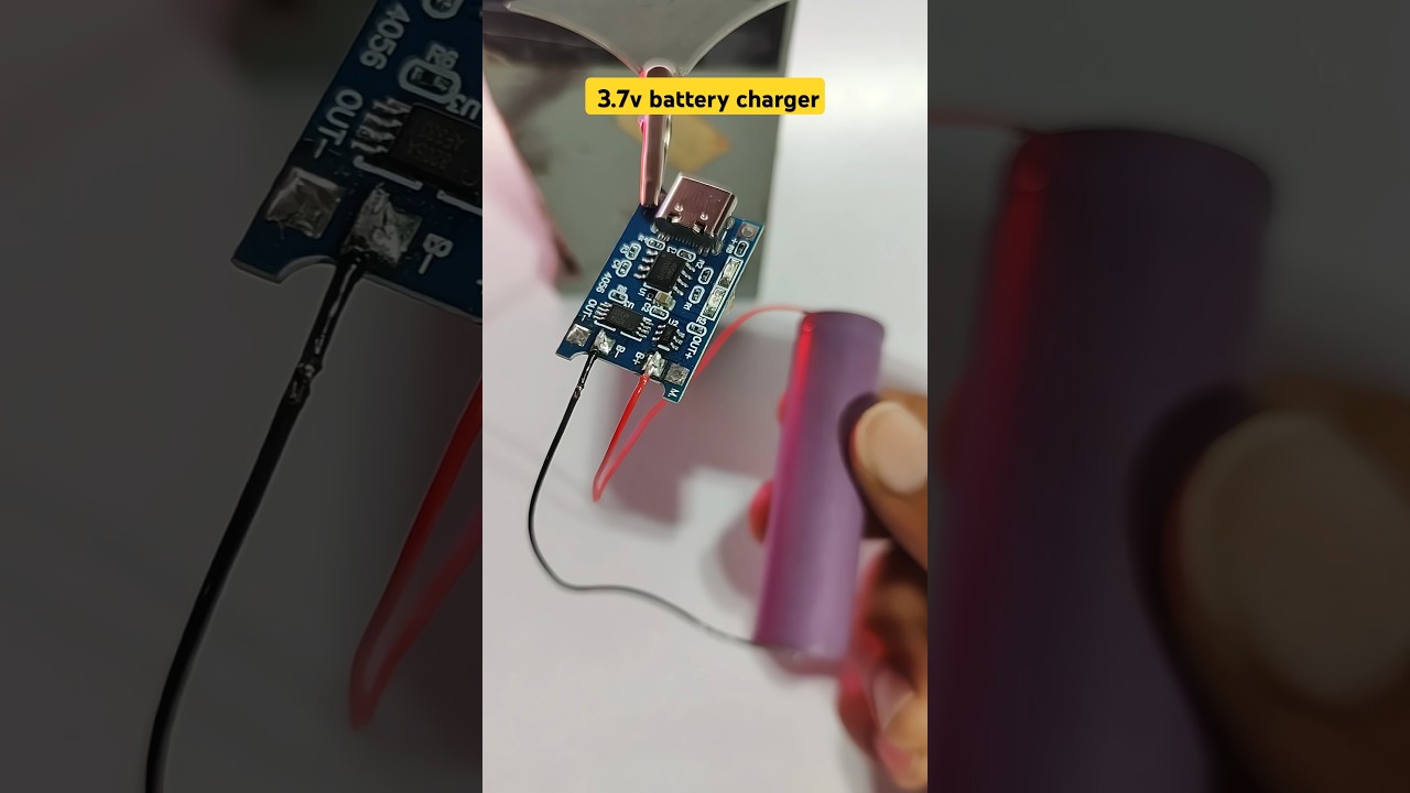 TP4056を使った18650リチウムイオン電池充電器の自作 | 3.7Vバッテリーチャージャーの作り方 #DIY #TechProjects