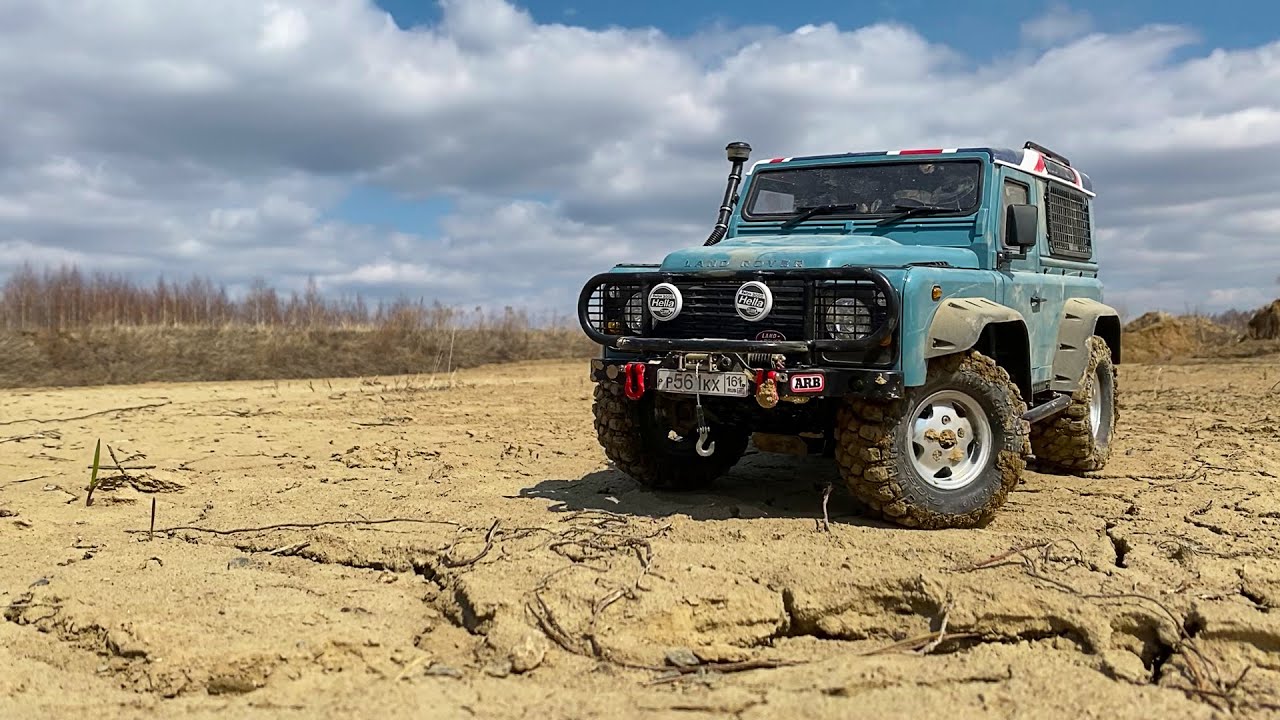 НОВАЯ ТАЧКА В МОЕЙ КОЛЛЕКЦИИ!!! LAND ROVER DEFENDER 90🔥🔥🔥 #axial #scx10ii