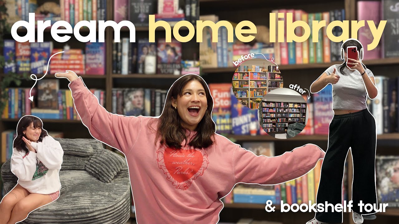 building and organizing my DREAM home library 🧸📚🛠️⭐️ & bookshelf tour 