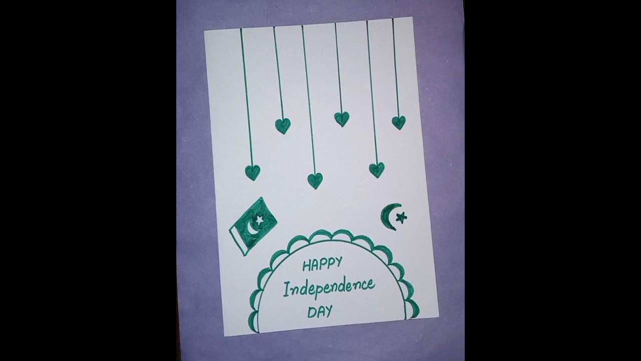 How to make independence day card / 14 August