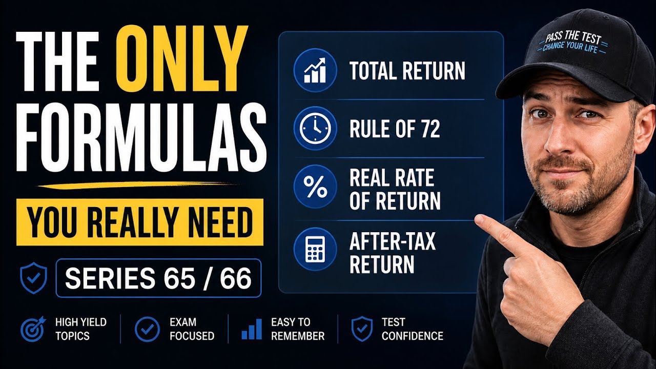 Top two formulas you NEED to know for the Series 65 and Series 66 Exam: plus 2 bonus ones