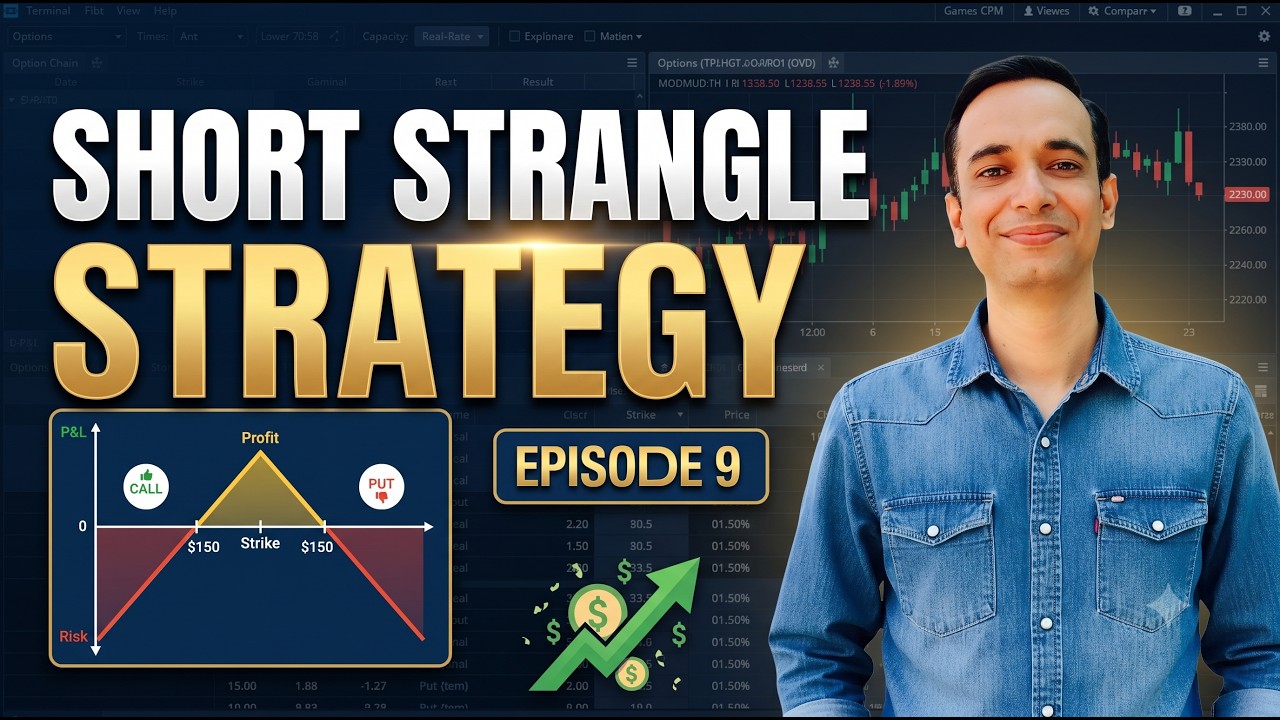 Short Strangle Strategy Explained 🔥 | Options Payoff Structure & Risk (Educational)