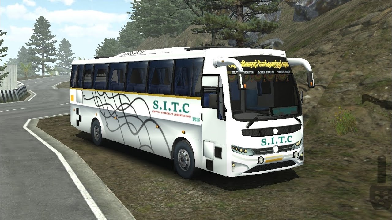 Going to bus stand VOLVO BUS driving on  Dirt road #viral #bus #gaming #india 