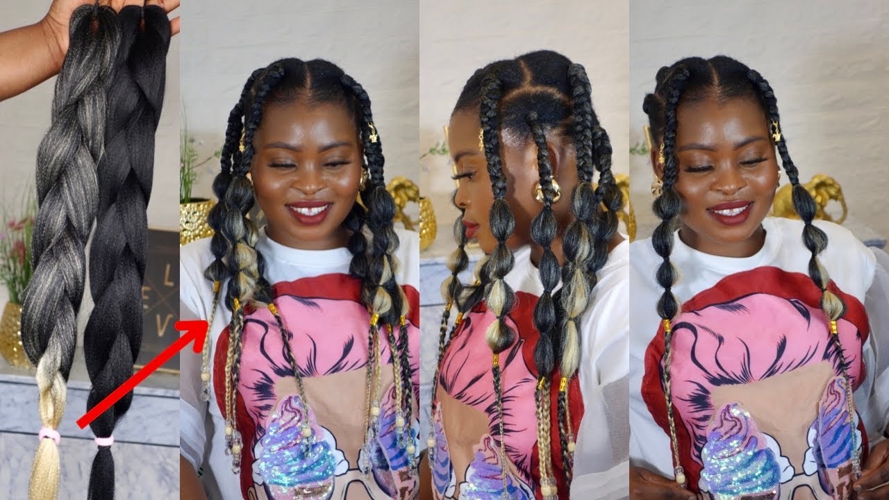 HOW TO : DIY BUBBLE JUMBO BRAIDS / USING XPRESSION BRAIDING HAIR