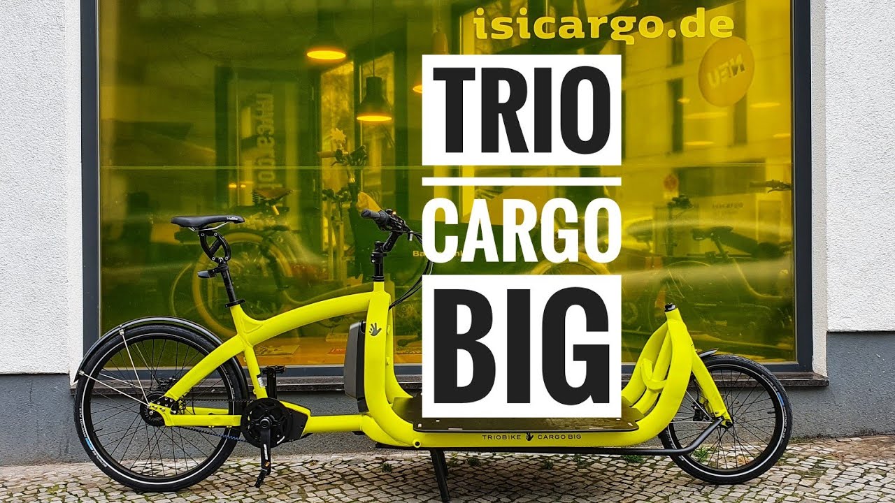 2020 Triobike Cargo Big Lastenrad - frisch gezeichneter Bullitt Gegner mit riesiger Ladefläche