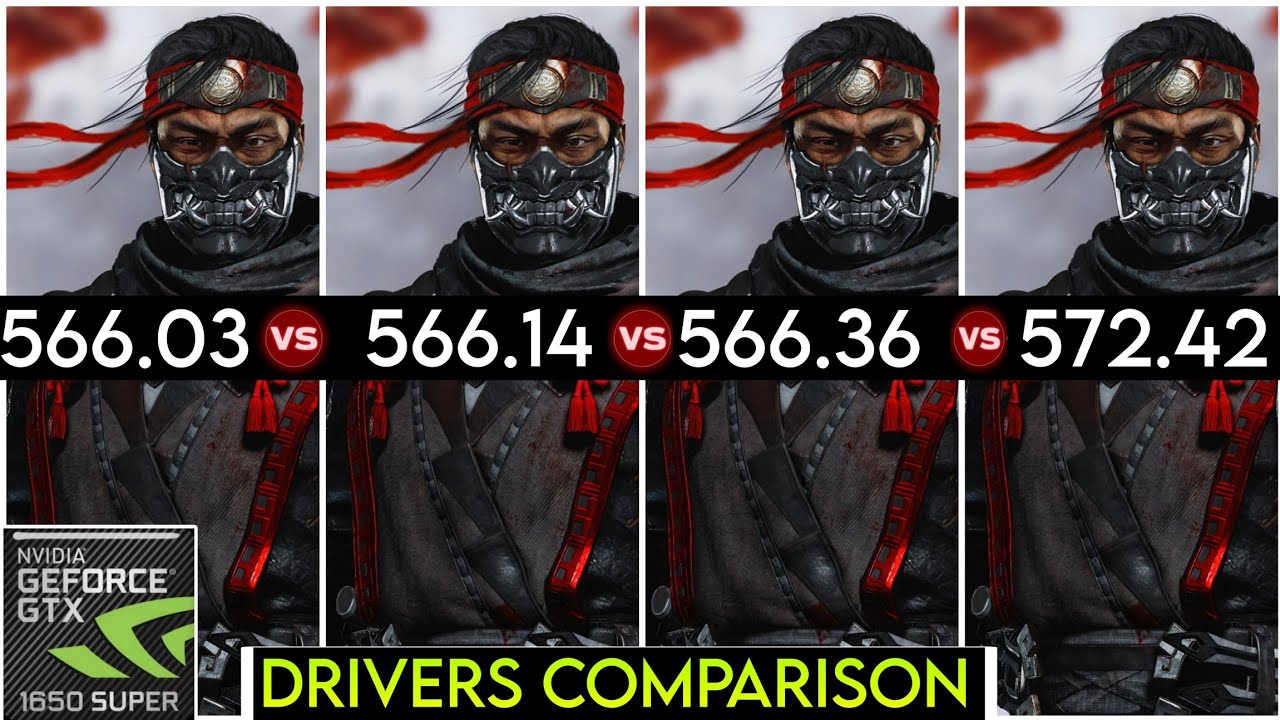 Nvidia Drivers (V 566.03 vs V 566.14 vs V 566.36 vs V 572.42) - Test In 5 Games - ft. GTX 1650 Super