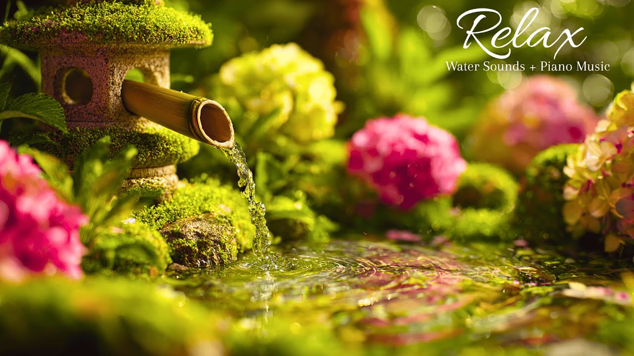 Relaxing Water Flow & Piano 🍃 Beautiful Spa Music for Calm Meditation & Emotional Balance
