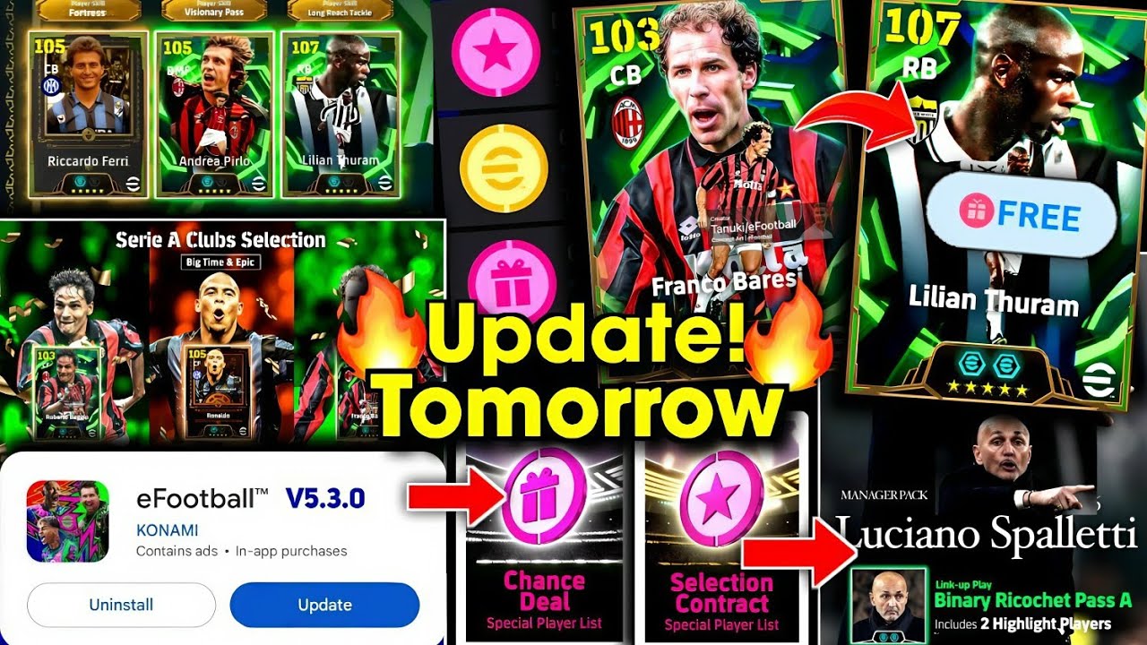 What Is Coming On Tomorrow Monday And Next Thursday In eFootball 2026 | Free Epic, Monday Update