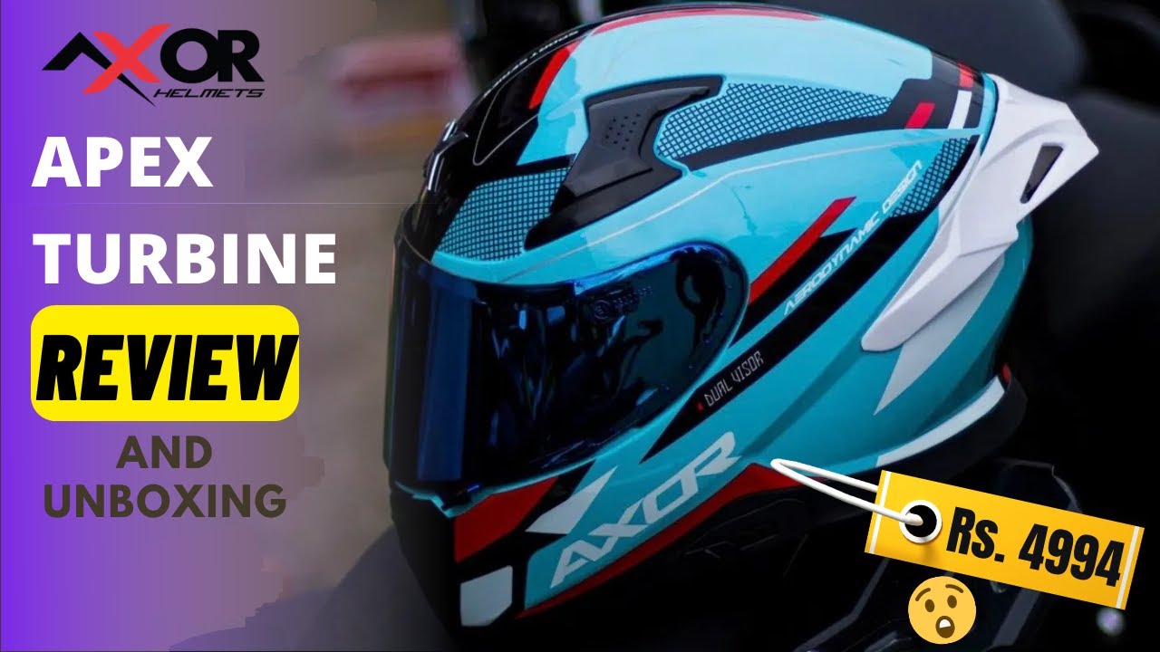 AXOR APEX TURBINE HELMET🔥| NEW LONG SPOILER UPDATE | BEST HELMET UNDER ₹5000