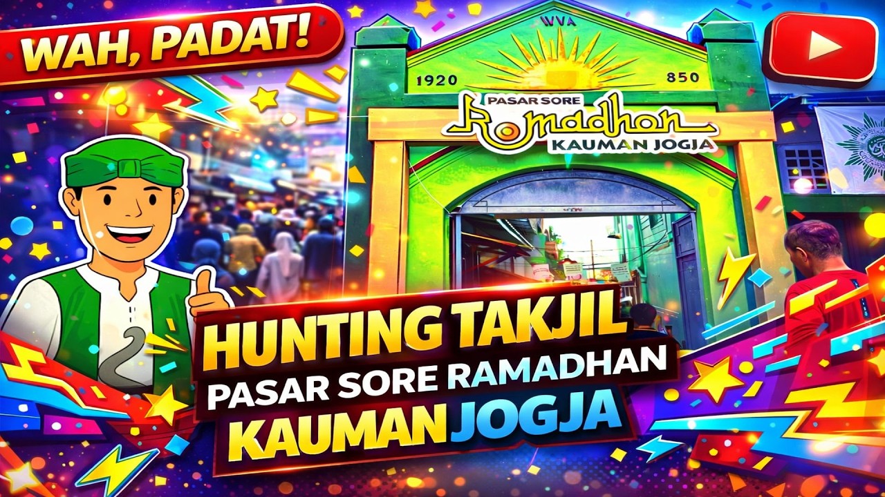 Hanya Ada Setahun Sekali !! | Pasar Sore Kauman Ramadhan Jogja