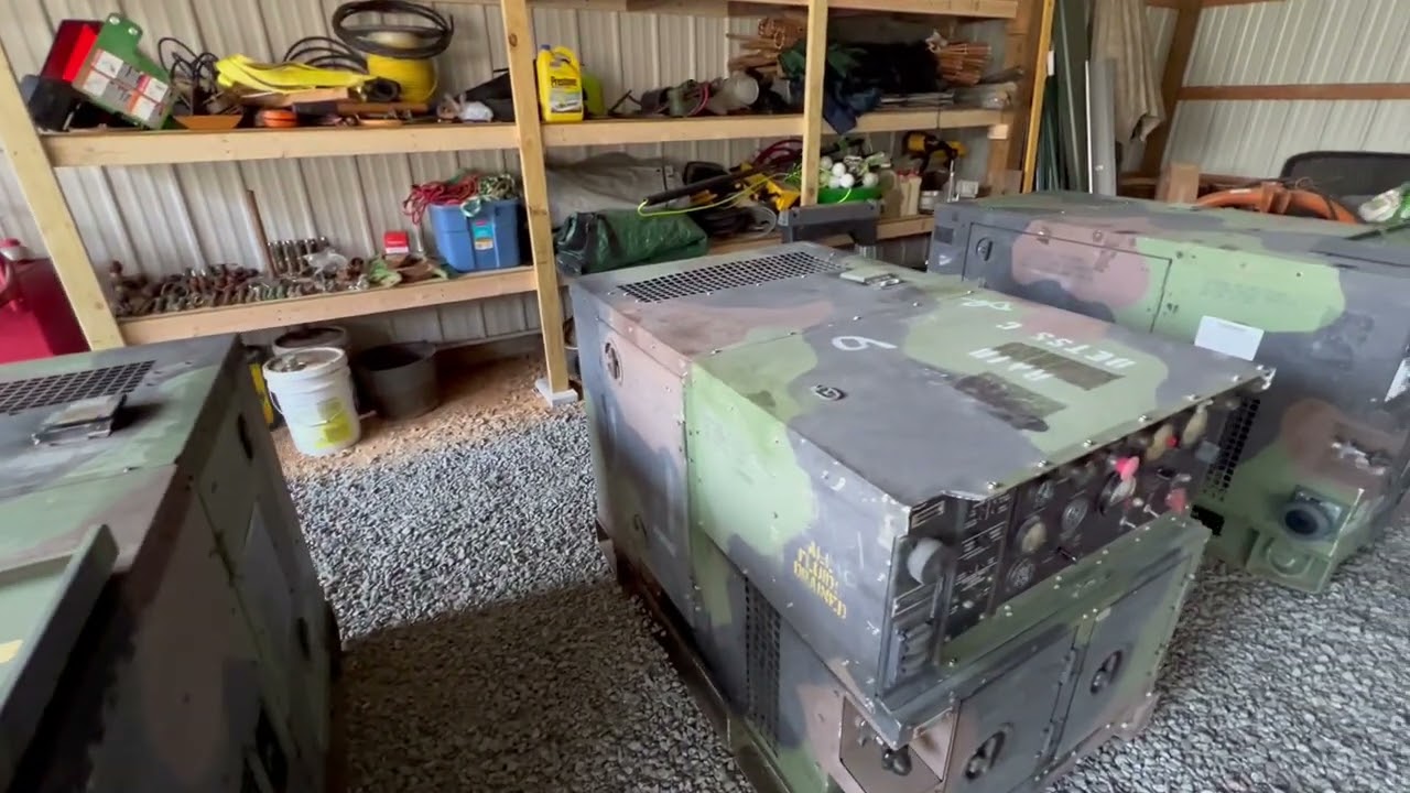 Starting up 5 MEP 802/803 generators
