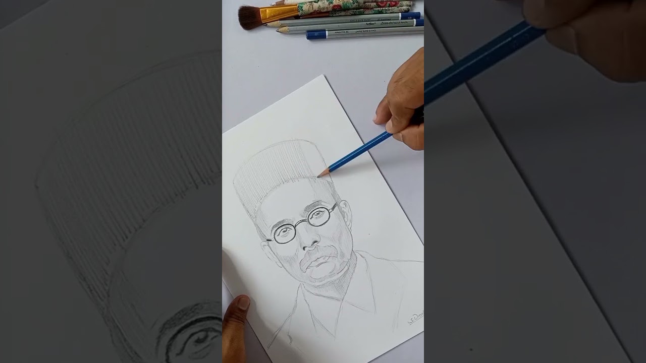 Part 1 V.D.Sawarkar. Pencil drawing
