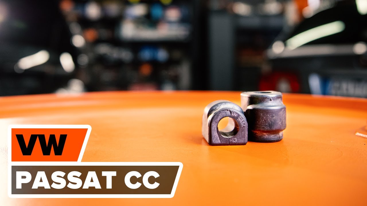 How to change Rear stabilizer bushes on VW PASSAT CC 1 TUTORIAL | AUTODOC