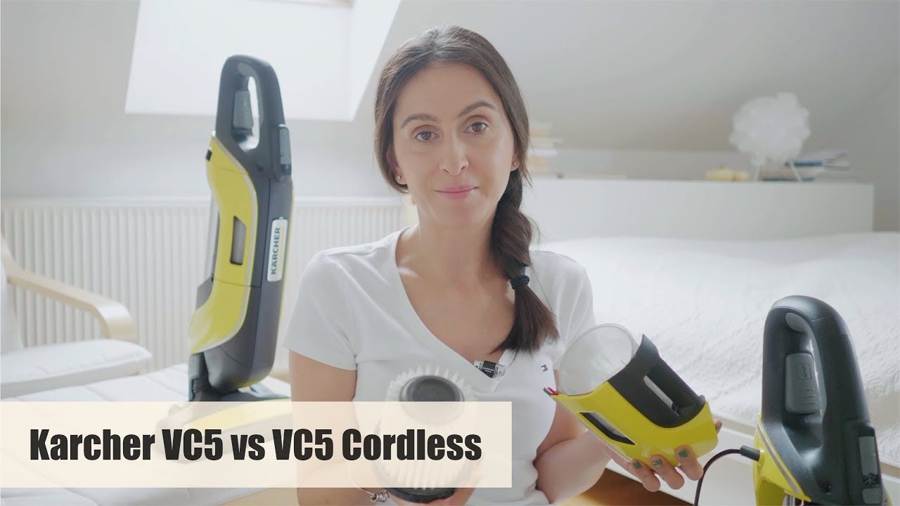 Karcher VC5 vs VC5 Cordless - por&oacute;wnanie odkurzaczy pionowych