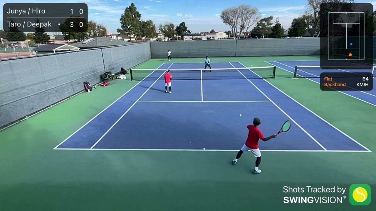 20260118 NTRP 4.0/4.5 Practice Match Taro / Deepak vs Hiro / Junya 
