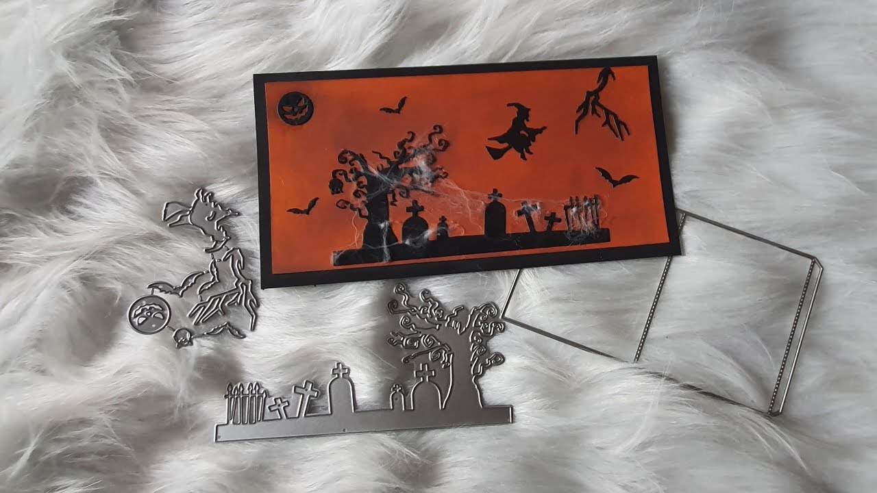 Tuto Carte Halloween avec Inlovearts 😍🥰❤️  #tuto #carte #facile #astuce #inloveartshop #scrapbooking