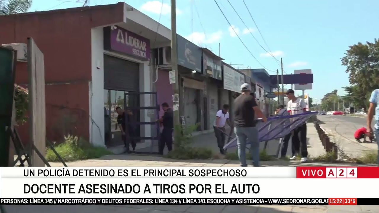 📢DOCENTE ASESINADO EN VIRREY DEL PINO: EL POLICÍA ACUSADO, FUE A TRABAJAR CON EL AUTO ROBADO
