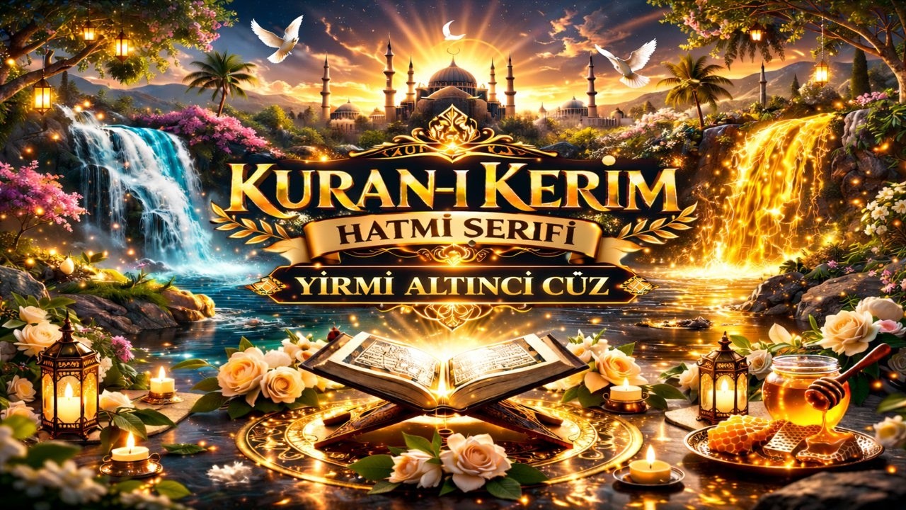KURAN-I KERİM HATMİ ŞERİFİ-MUKABELE- YİRMİ ALTINCI CÜZ #kuran #quran #quranrecitation #qurantilawat