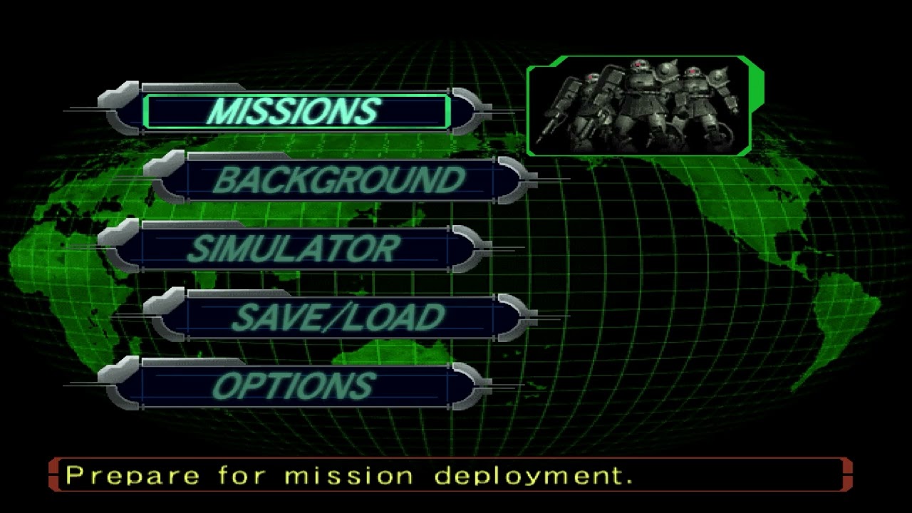 Mobile Suit Gundam: Zeonic Front - Menu Ambience [1 Hour]