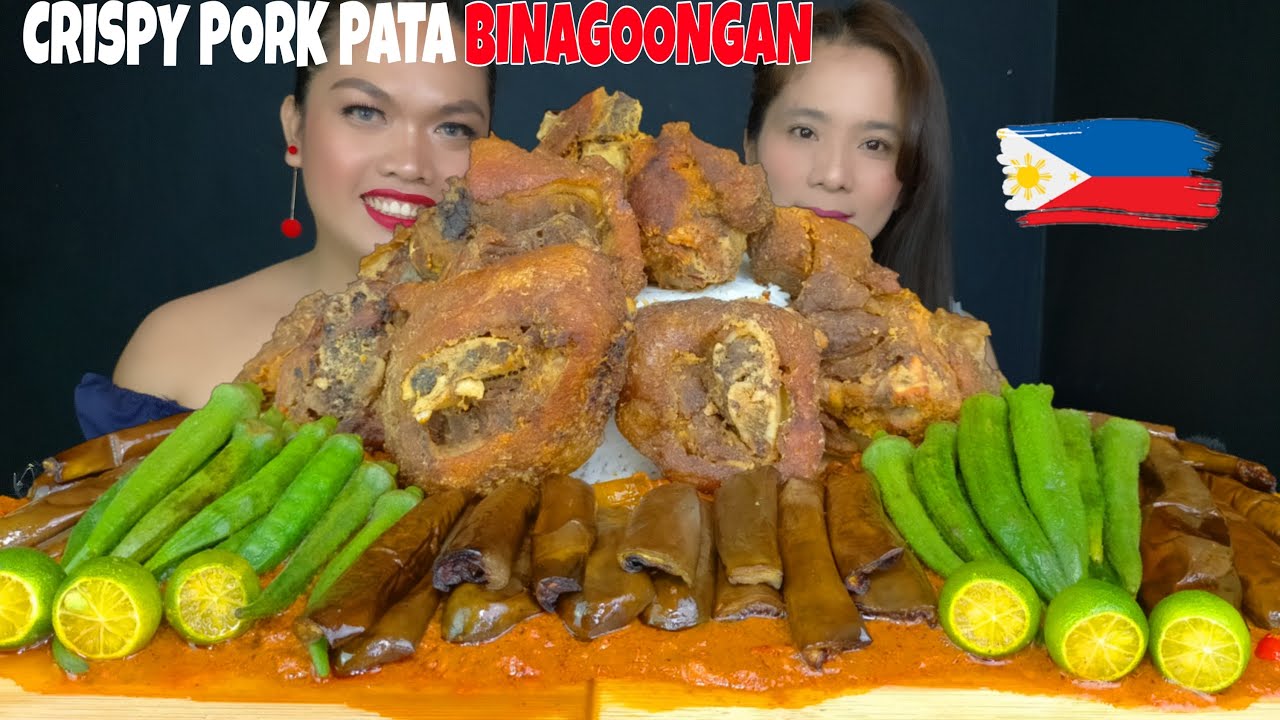 CRISPY PATA BINAGOONGAN MUKBANG COLLAB W/ @RAWCOOKFOODASMR  |MUKBANG PH| FILIPINO FOOD MUKBANG