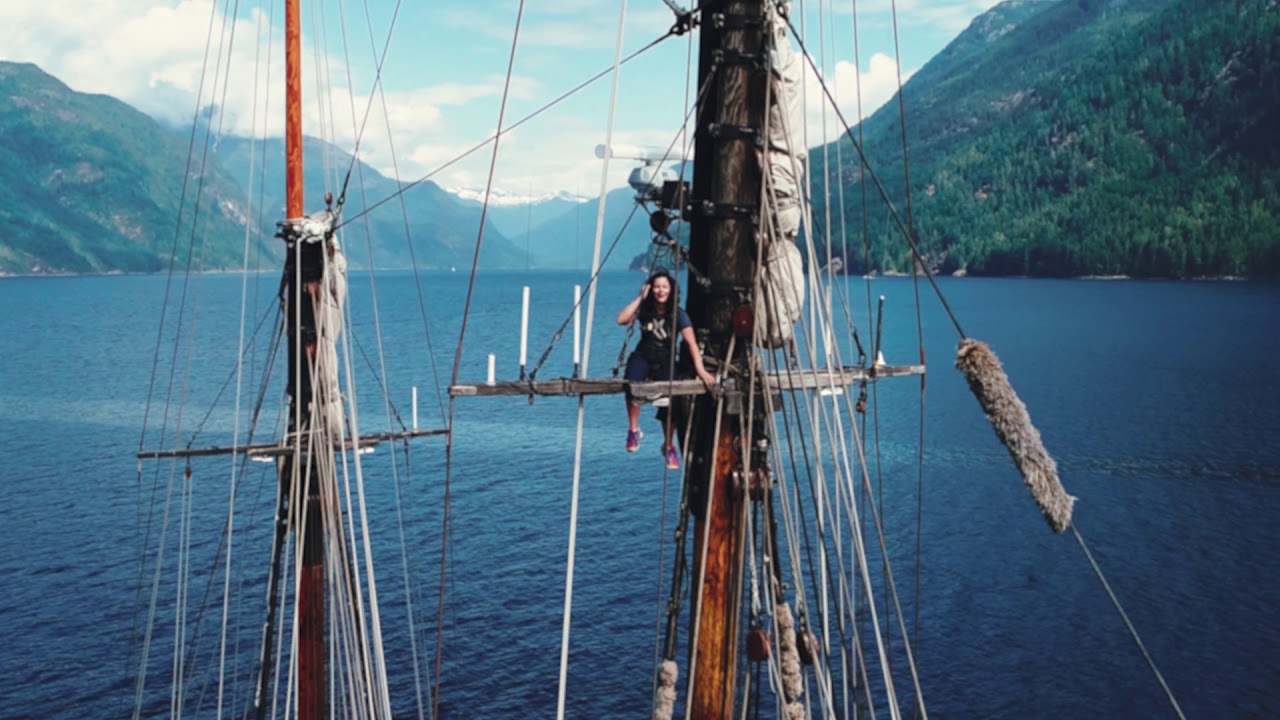 Climbing the Rigging of the Pacific Grace