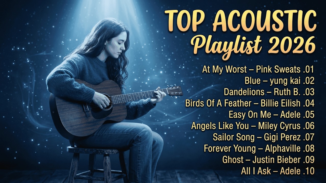 Soft Acoustic Playlist 2026 💗🎧| Top Spotifiy Love Song | Billie Eilish, Pink Sweat$, Adele