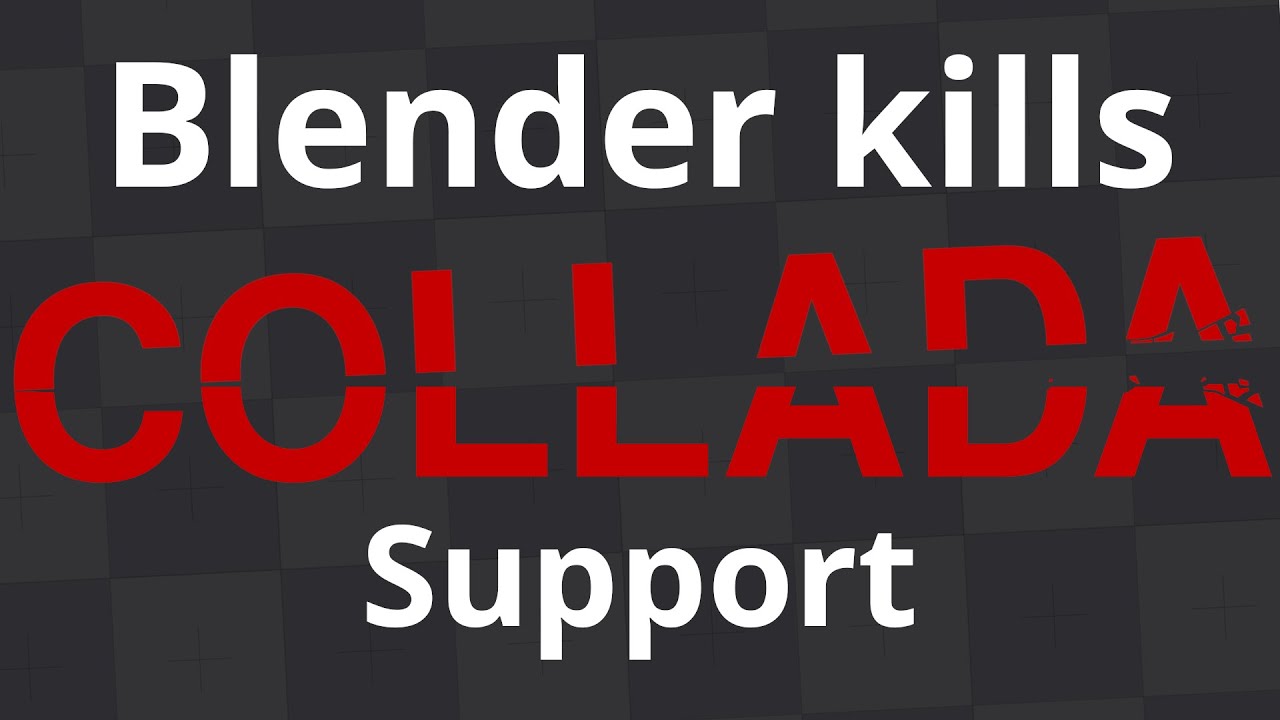 Blender прекращает поддержку COLLADA в версии 5.0, что теперь?