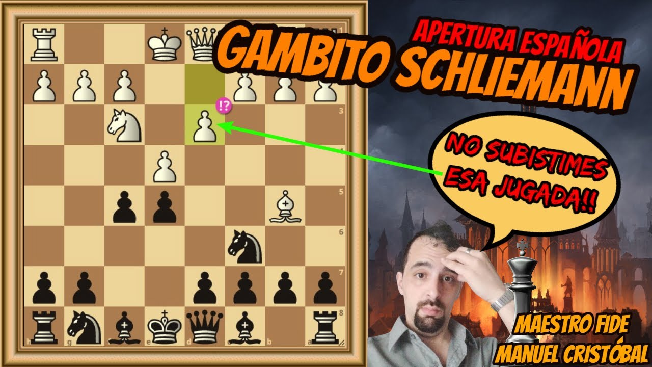 GAMBITO SCHLIEMANN JAENISCH | Apertura Española (Ruy López)