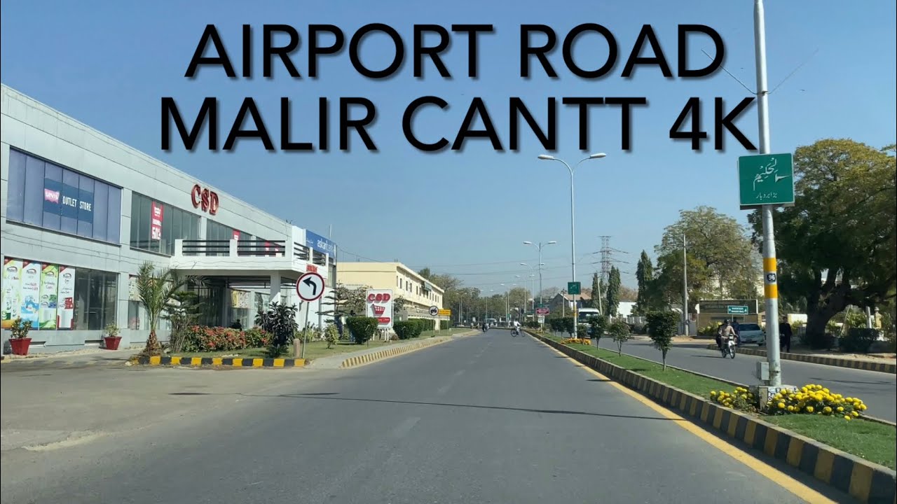 Malir Cantt Drive 4K | Airport Road Karachi