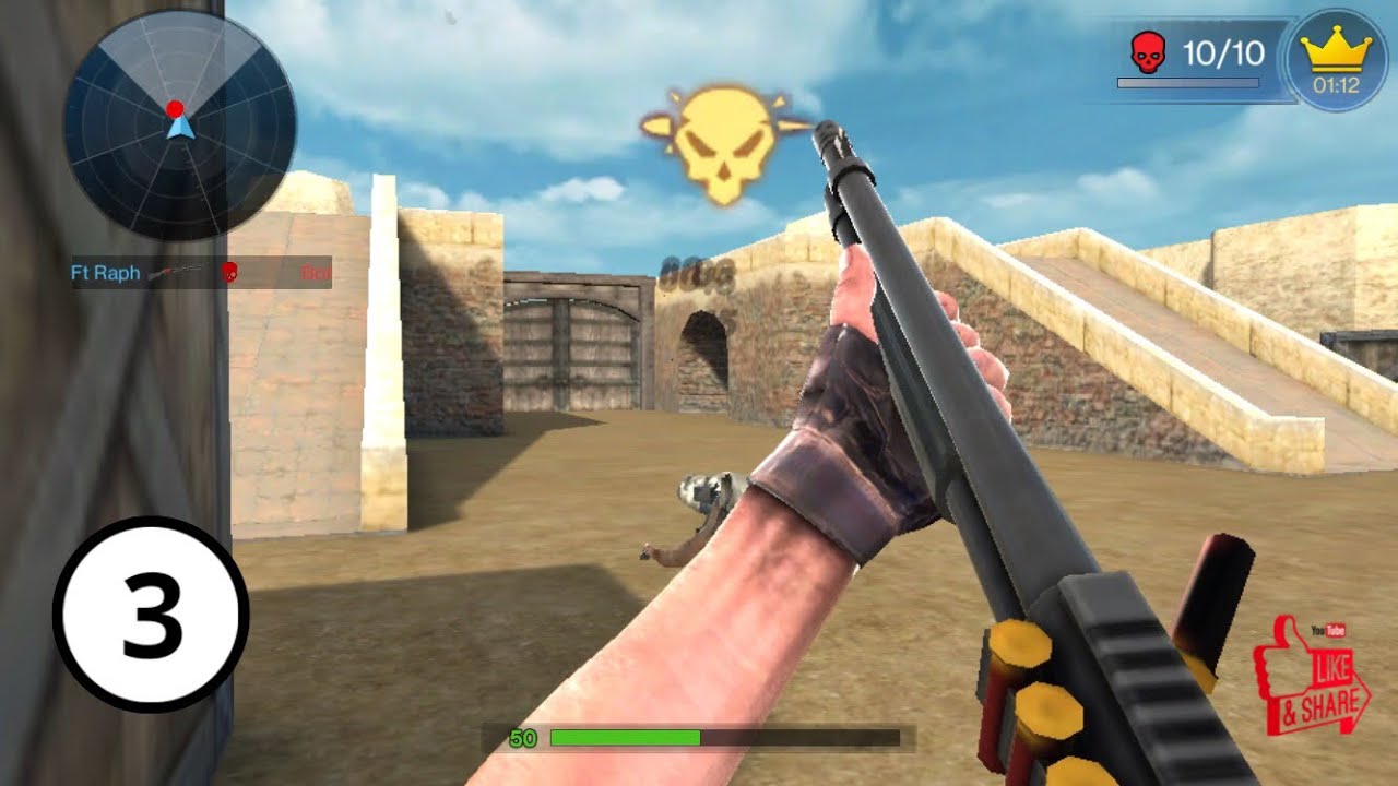 Counter Terrorist strike:CS Gameplay Video Part-3.(iOS and Android).