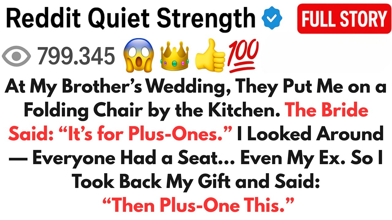 At My Brother’s Wedding, I Was Given a Folding Chair by the Kitchen… So What Did I Do Next?