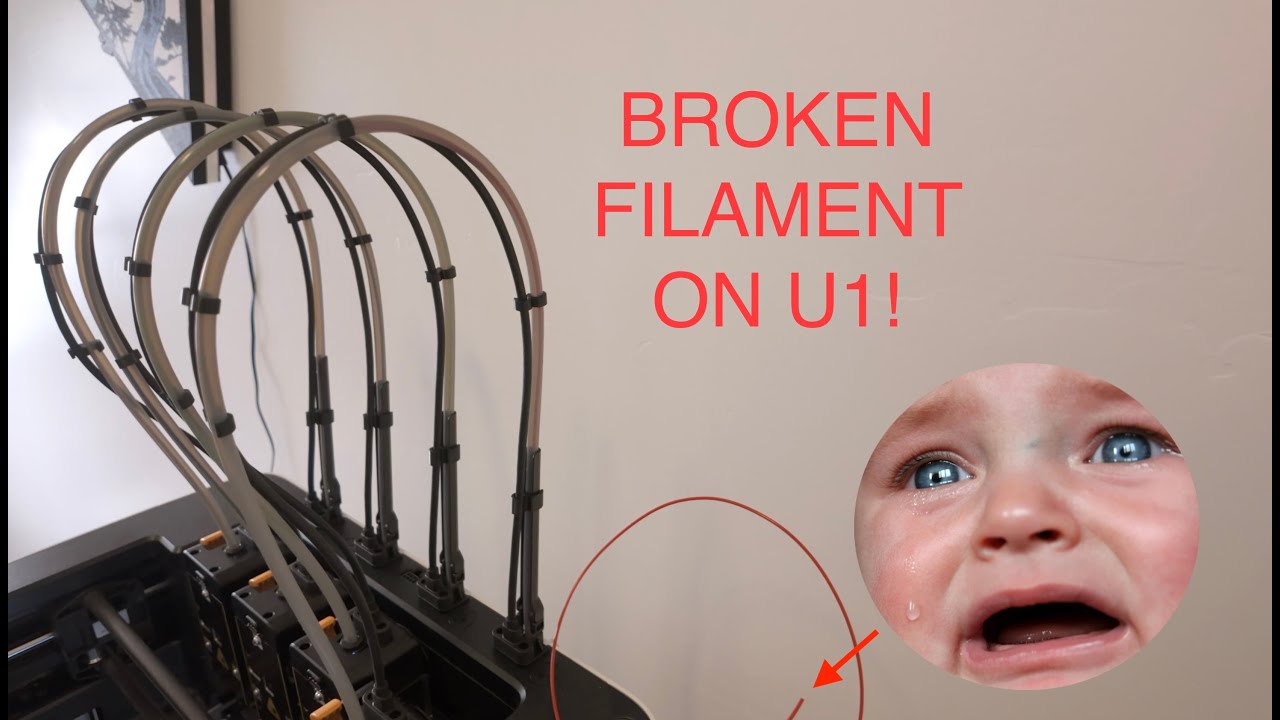 OH NO! Busted Filament On Snapmaker U1! QUICK FIX!