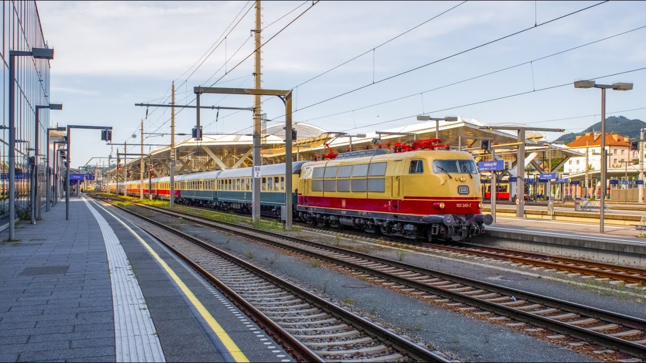 DB 103 245 + Sonderzug in Salzburg HBF 19-07-2025
