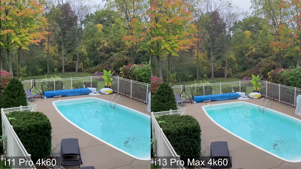Iphone 11 Pro vs 13 Pro Max SIMPLE Video Comparison - 4k 60fps - Light, Dark, NO TALK, JUST WATCH