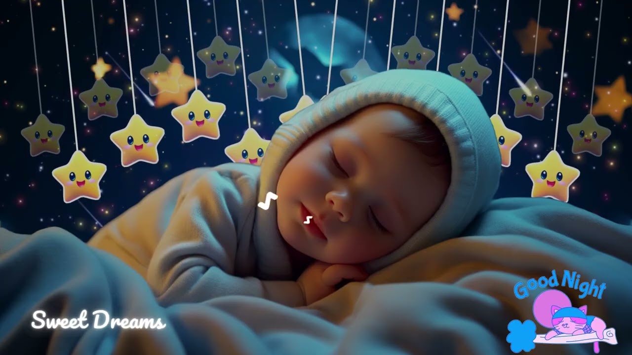 Baby Sleep Music🎵Baby Sleep Instantly💖Beat Insomnia in 3 Minutes💤Mozart & Brahms Lullabies