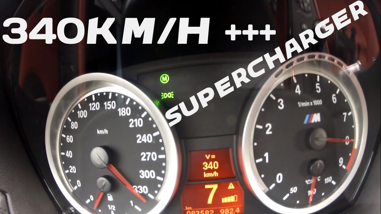 BMW M3 E92 Supercharger || Top Speed  340 km/h +++!! || Acceleration 0-340 km/h