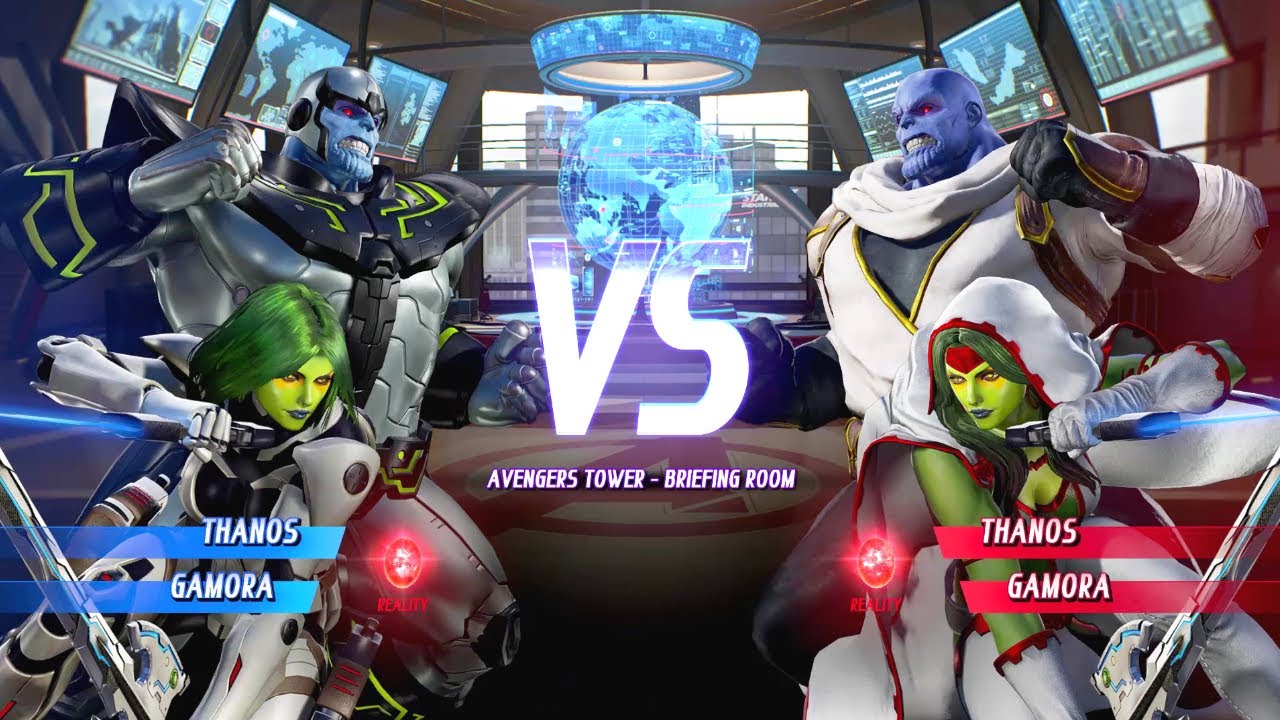 Green Thanos & Green Gamora VS White Thanos & White Gamora I Marvel vs Capcom Infinite
