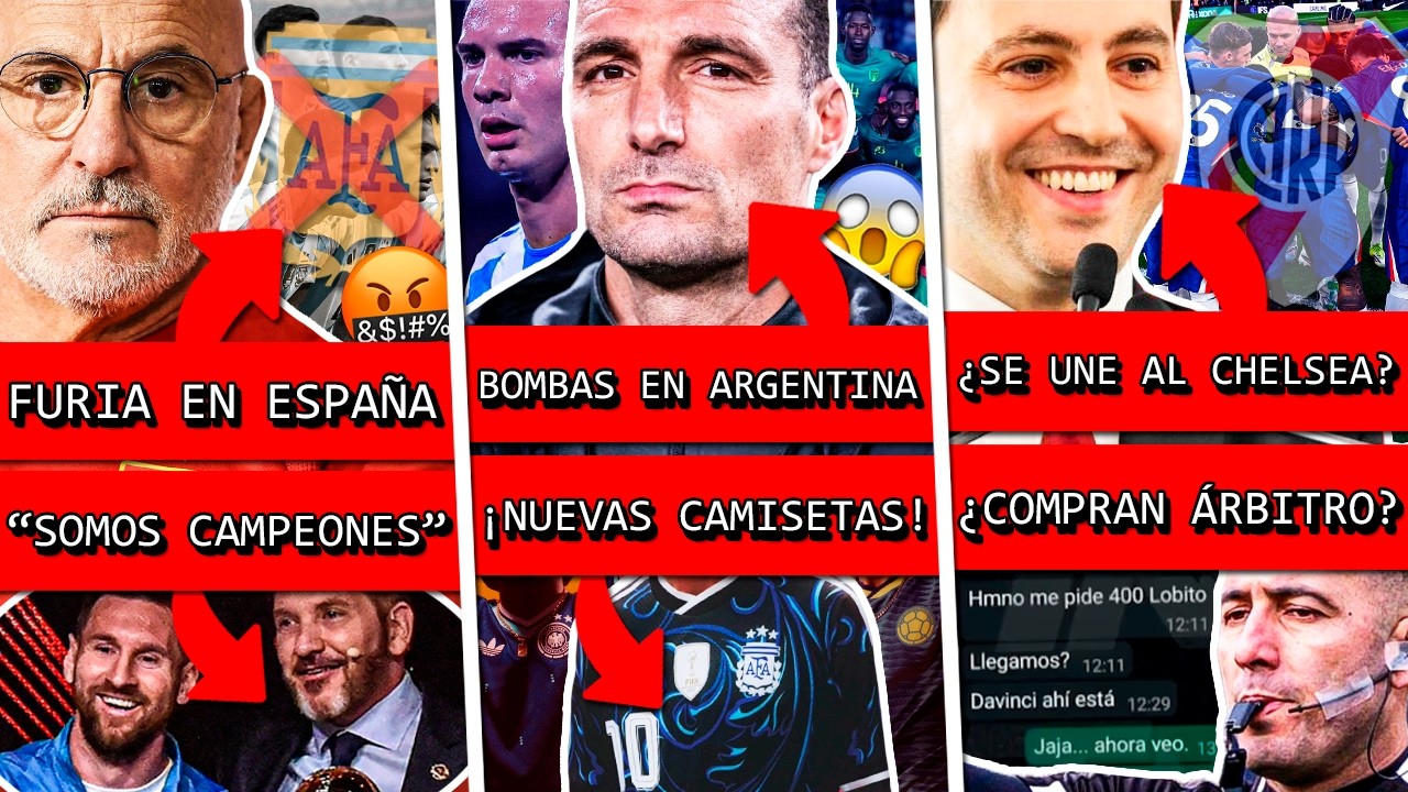 ESPAÑA explota contra ARGENTINA por ¿CAMPEÓN por ESCRITORIO?+ Polémica TAPIA+ RIVER se une a CHELSEA