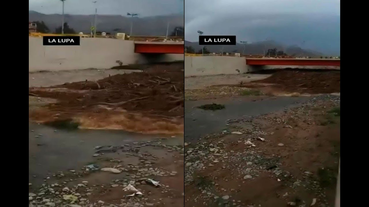 Nazca: así fue la llegada del huaico al río Tierra blancas